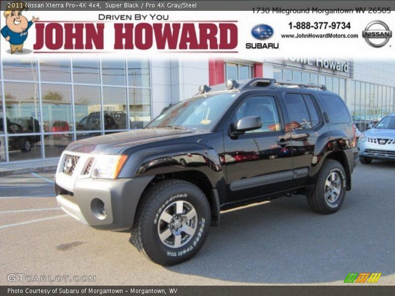 Super Black / Pro 4X Gray/Steel 2011 Nissan Xterra Pro-4X 4x4