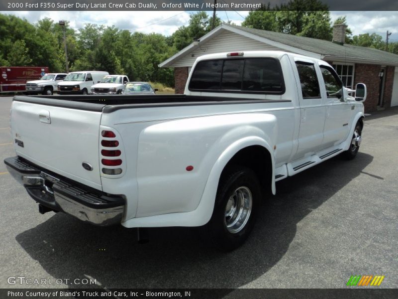 Oxford White / Medium Parchment 2000 Ford F350 Super Duty Lariat Crew Cab Dually