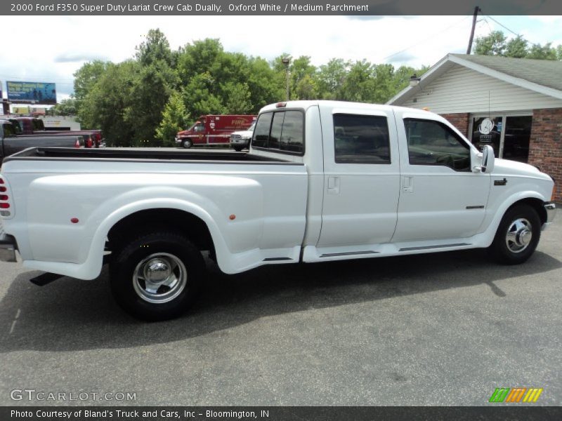 Oxford White / Medium Parchment 2000 Ford F350 Super Duty Lariat Crew Cab Dually