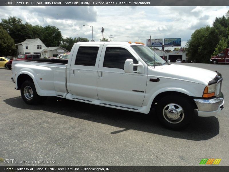 Oxford White / Medium Parchment 2000 Ford F350 Super Duty Lariat Crew Cab Dually