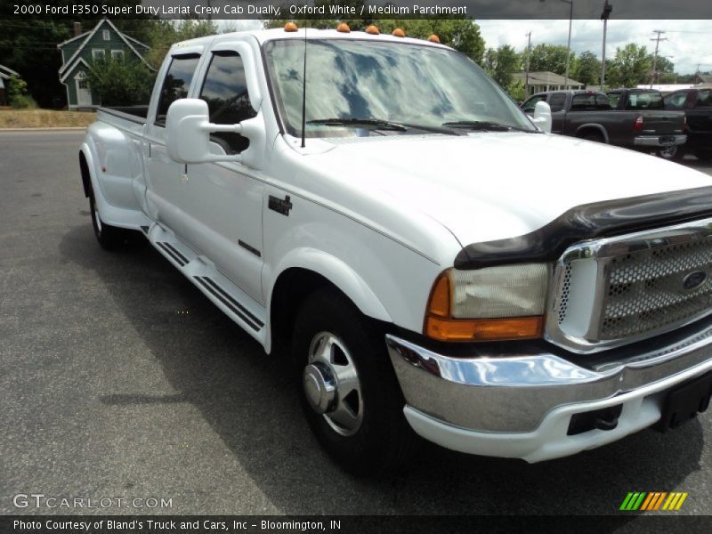 Oxford White / Medium Parchment 2000 Ford F350 Super Duty Lariat Crew Cab Dually