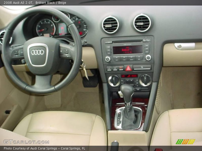 Brilliant Black / Beige 2008 Audi A3 2.0T