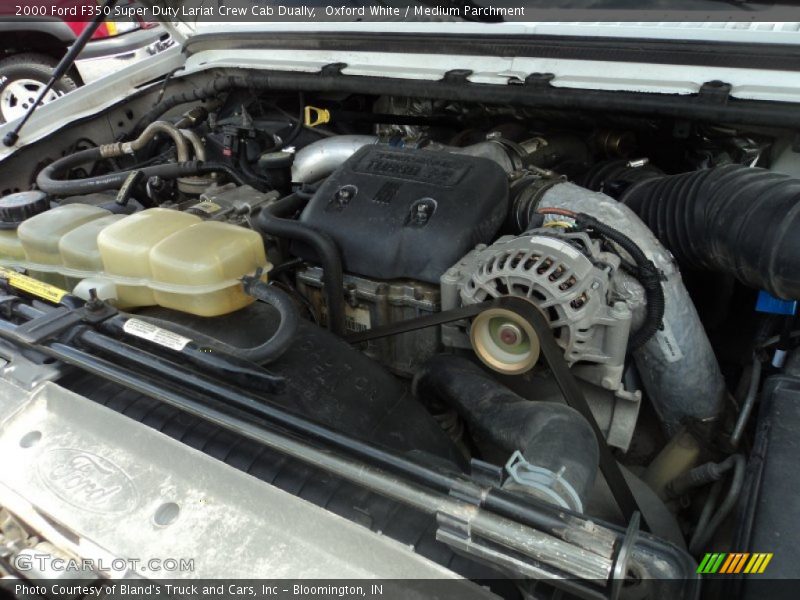 Oxford White / Medium Parchment 2000 Ford F350 Super Duty Lariat Crew Cab Dually