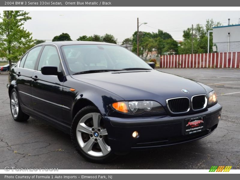 Orient Blue Metallic / Black 2004 BMW 3 Series 330xi Sedan