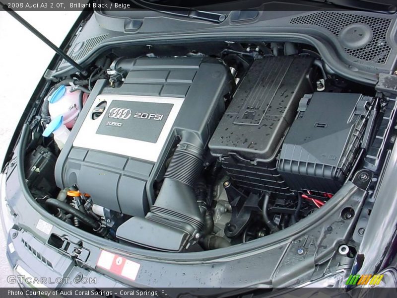 Brilliant Black / Beige 2008 Audi A3 2.0T