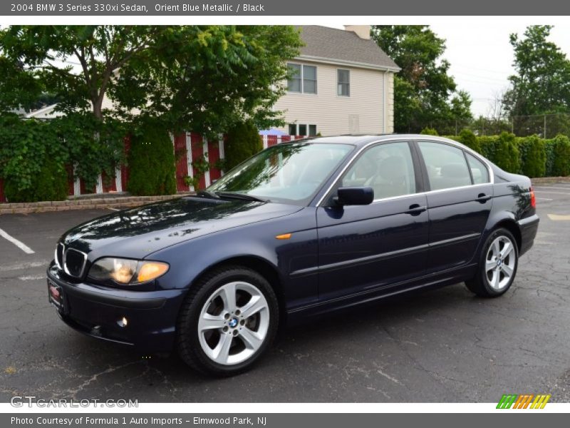 Orient Blue Metallic / Black 2004 BMW 3 Series 330xi Sedan