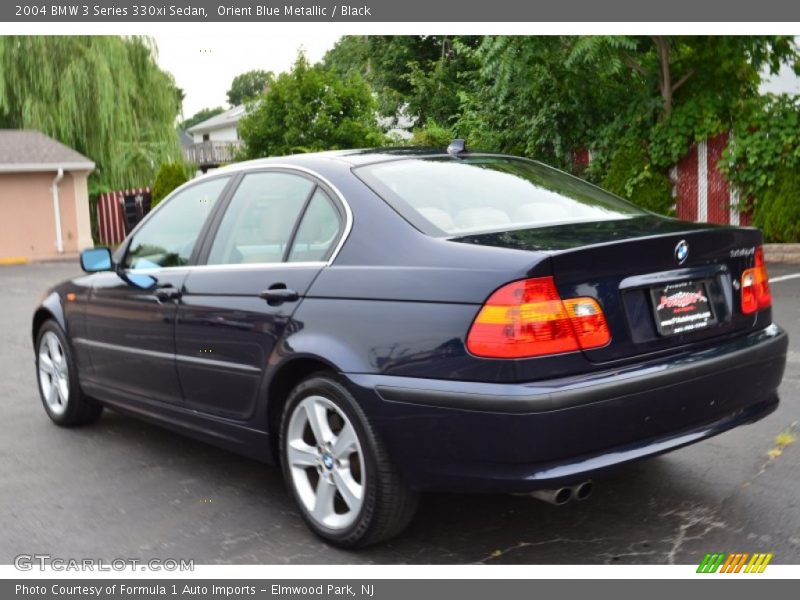 Orient Blue Metallic / Black 2004 BMW 3 Series 330xi Sedan