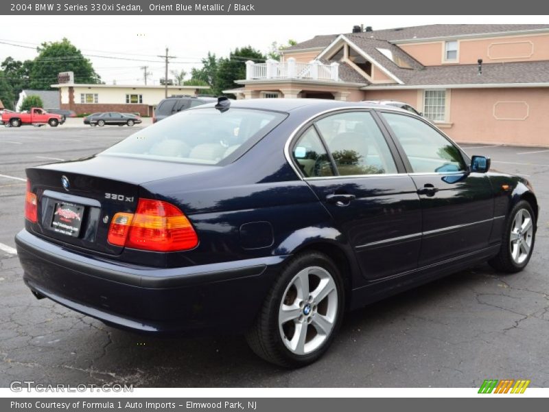 Orient Blue Metallic / Black 2004 BMW 3 Series 330xi Sedan