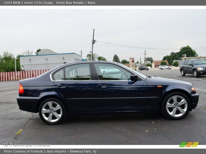 Orient Blue Metallic / Black 2004 BMW 3 Series 330xi Sedan