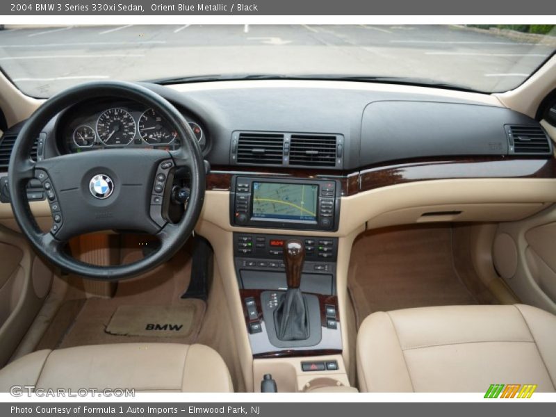 Orient Blue Metallic / Black 2004 BMW 3 Series 330xi Sedan