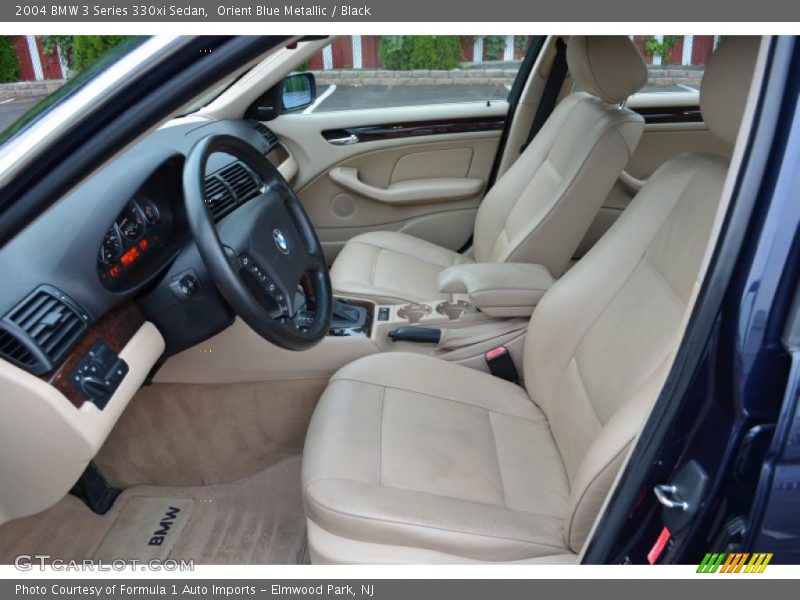 Orient Blue Metallic / Black 2004 BMW 3 Series 330xi Sedan