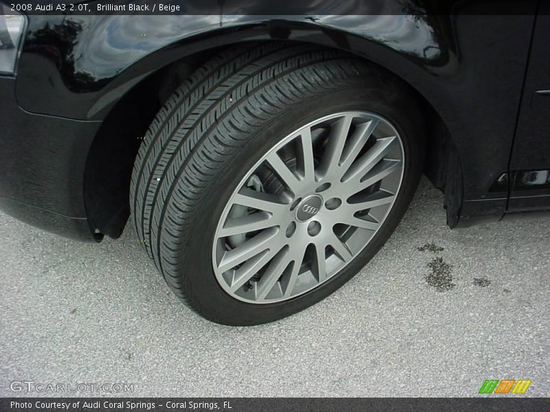 Brilliant Black / Beige 2008 Audi A3 2.0T