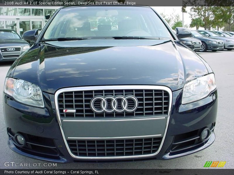 Deep Sea Blue Pearl Effect / Beige 2008 Audi A4 2.0T Special Edition Sedan