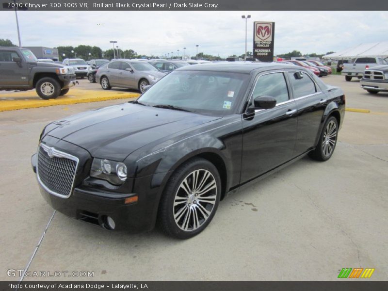 Brilliant Black Crystal Pearl / Dark Slate Gray 2010 Chrysler 300 300S V8