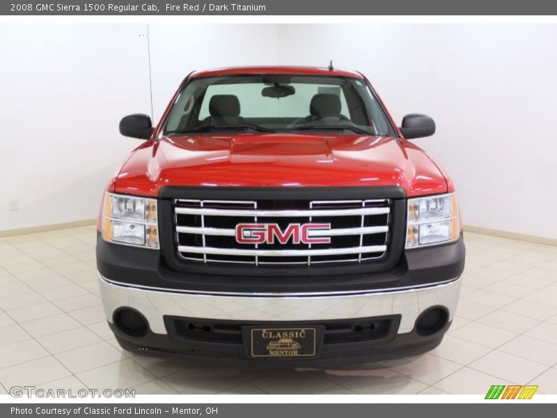 Fire Red / Dark Titanium 2008 GMC Sierra 1500 Regular Cab