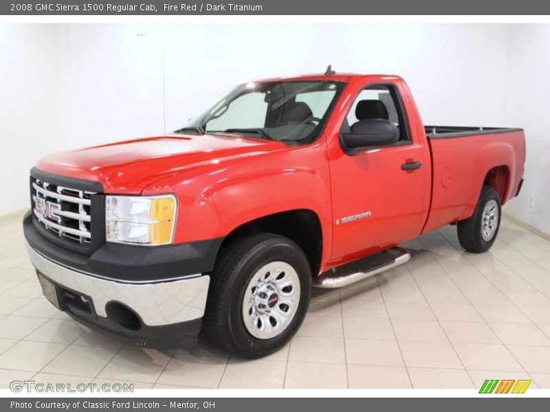 Fire Red / Dark Titanium 2008 GMC Sierra 1500 Regular Cab