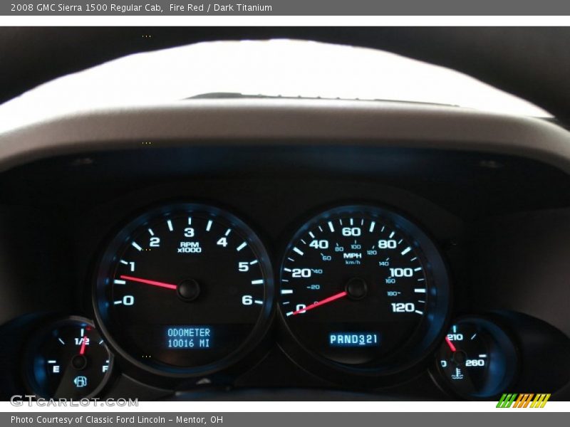 Fire Red / Dark Titanium 2008 GMC Sierra 1500 Regular Cab