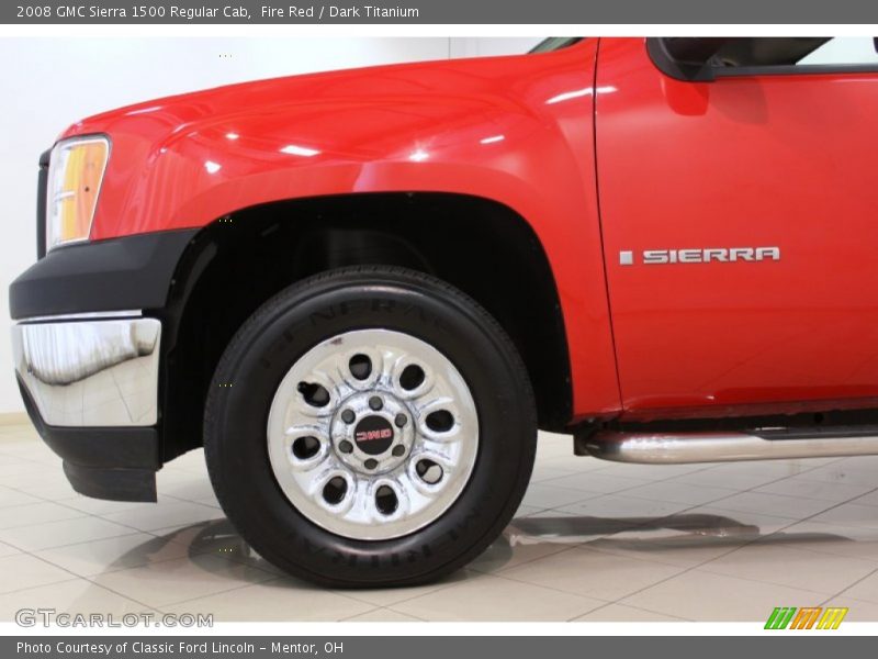 Fire Red / Dark Titanium 2008 GMC Sierra 1500 Regular Cab