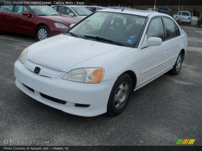 Taffeta White / Beige 2003 Honda Civic Hybrid Sedan