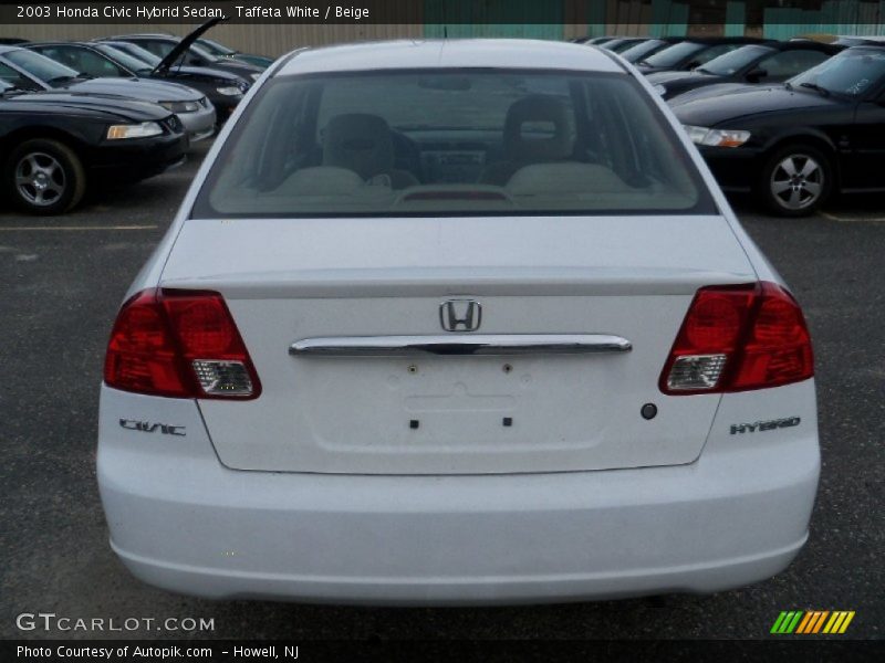 Taffeta White / Beige 2003 Honda Civic Hybrid Sedan