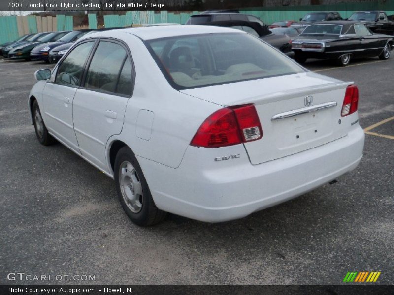 Taffeta White / Beige 2003 Honda Civic Hybrid Sedan
