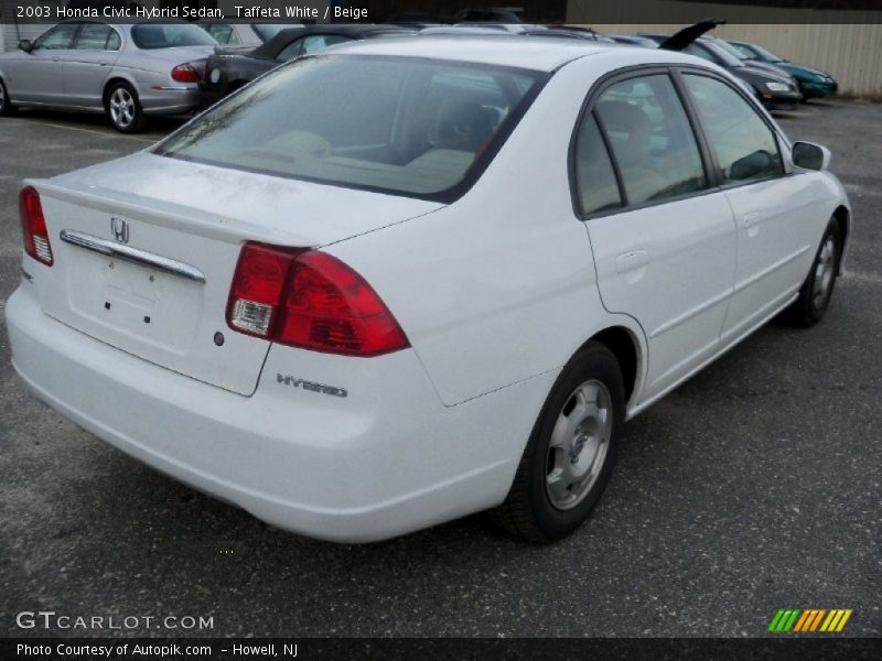 Taffeta White / Beige 2003 Honda Civic Hybrid Sedan