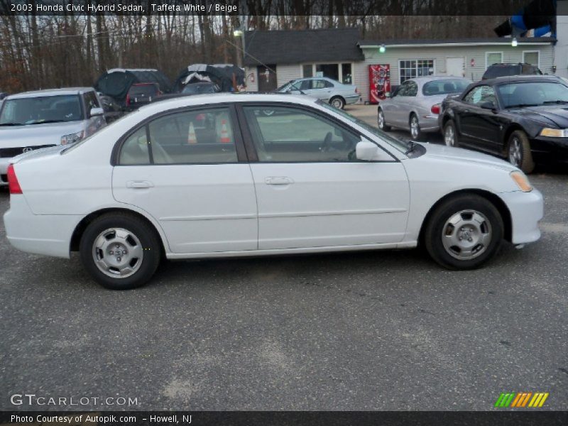 Taffeta White / Beige 2003 Honda Civic Hybrid Sedan