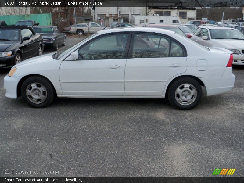 Taffeta White / Beige 2003 Honda Civic Hybrid Sedan