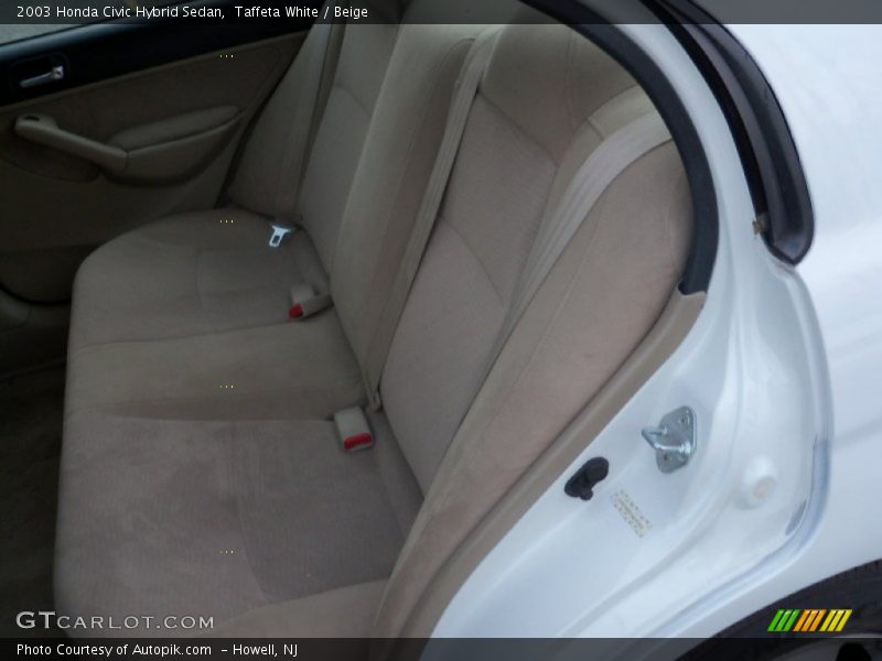 Taffeta White / Beige 2003 Honda Civic Hybrid Sedan