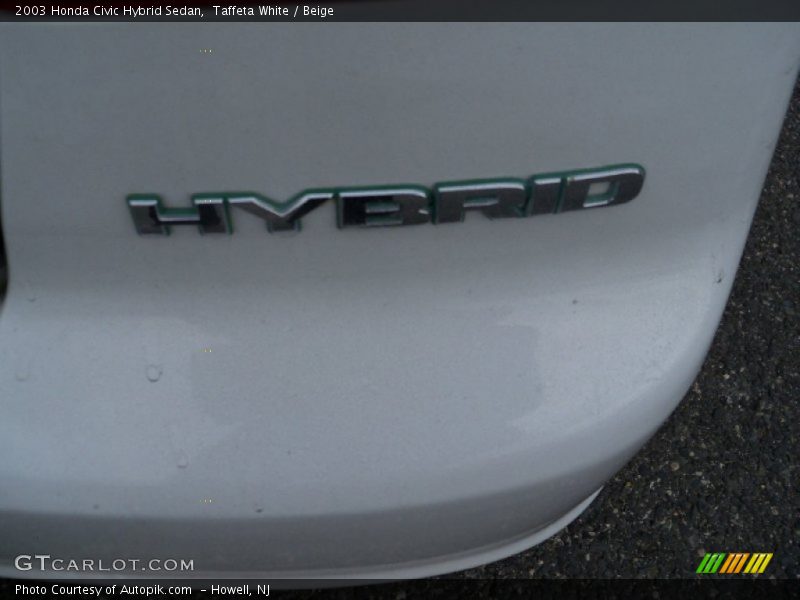 Taffeta White / Beige 2003 Honda Civic Hybrid Sedan