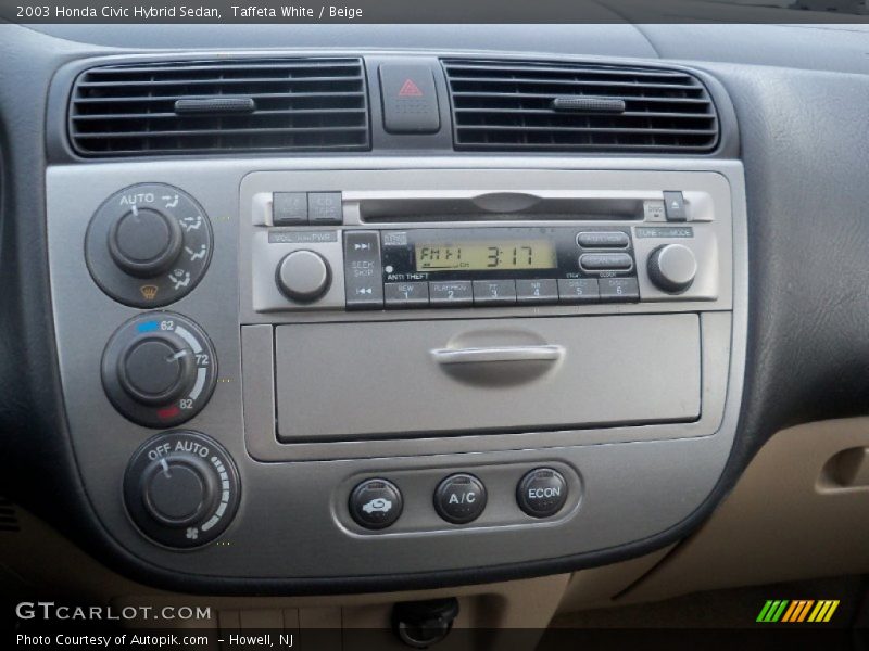 Taffeta White / Beige 2003 Honda Civic Hybrid Sedan