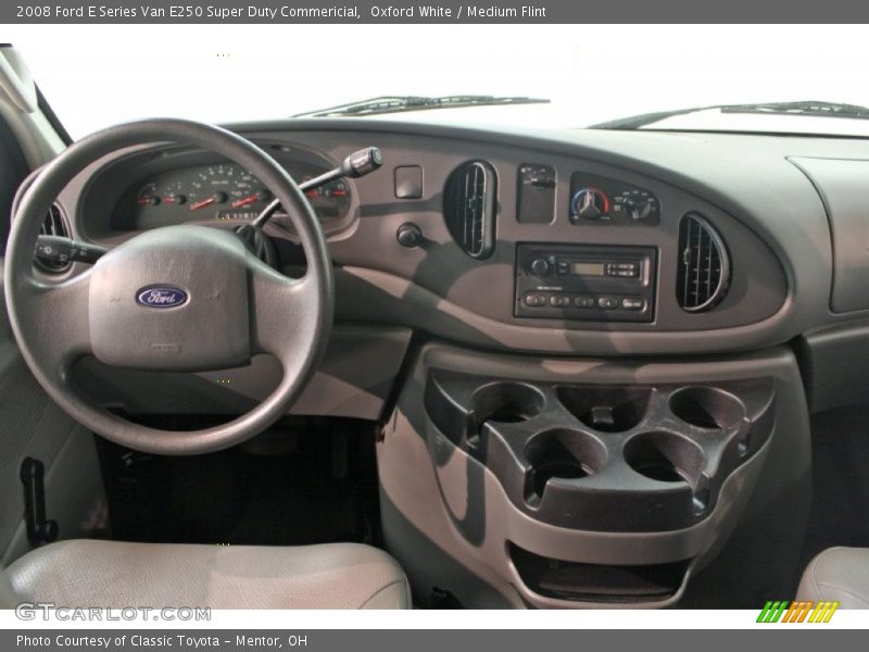 Oxford White / Medium Flint 2008 Ford E Series Van E250 Super Duty Commericial