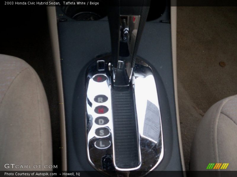 Taffeta White / Beige 2003 Honda Civic Hybrid Sedan