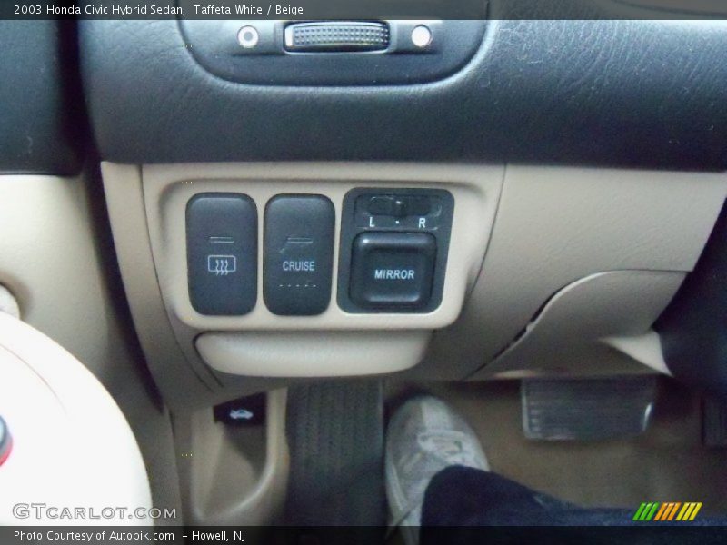 Taffeta White / Beige 2003 Honda Civic Hybrid Sedan
