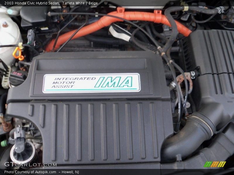 Taffeta White / Beige 2003 Honda Civic Hybrid Sedan