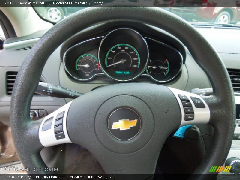 Mocha Steel Metallic / Ebony 2012 Chevrolet Malibu LT
