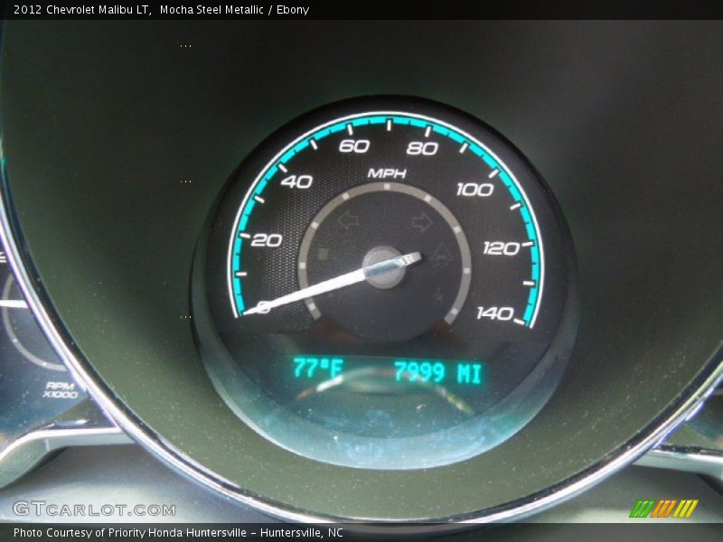 Mocha Steel Metallic / Ebony 2012 Chevrolet Malibu LT