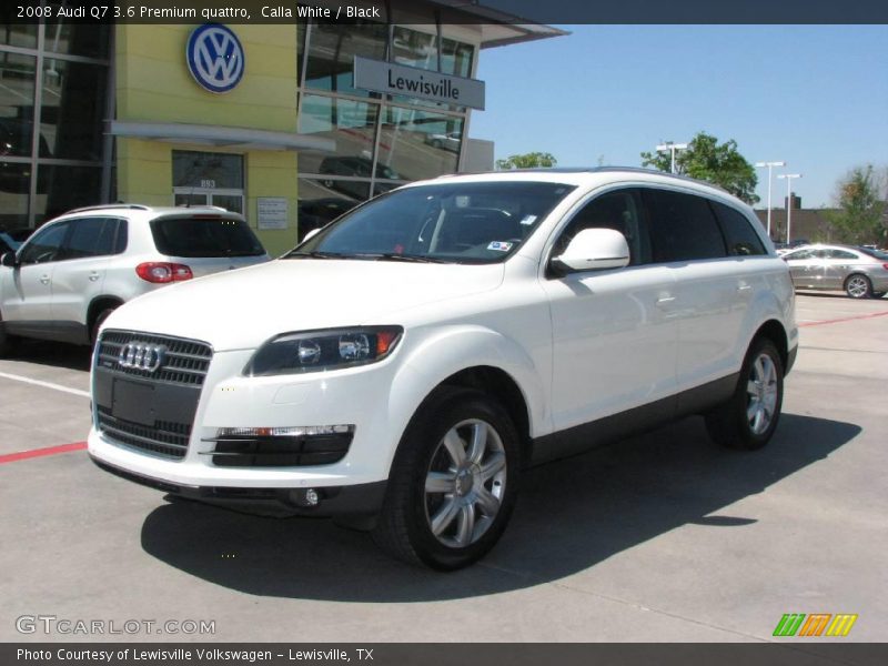 Calla White / Black 2008 Audi Q7 3.6 Premium quattro