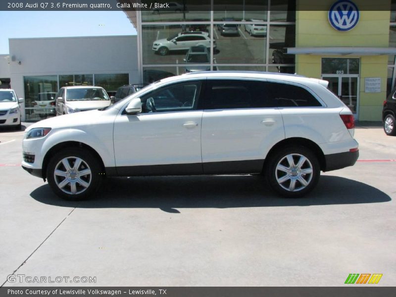 Calla White / Black 2008 Audi Q7 3.6 Premium quattro