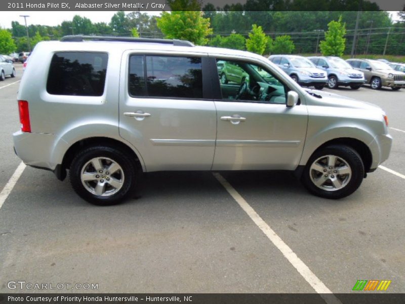 Alabaster Silver Metallic / Gray 2011 Honda Pilot EX