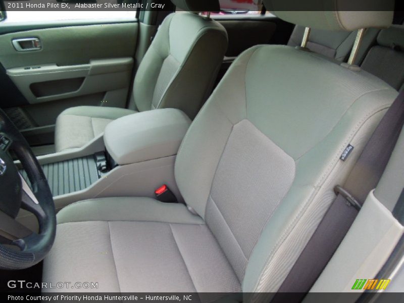 Alabaster Silver Metallic / Gray 2011 Honda Pilot EX