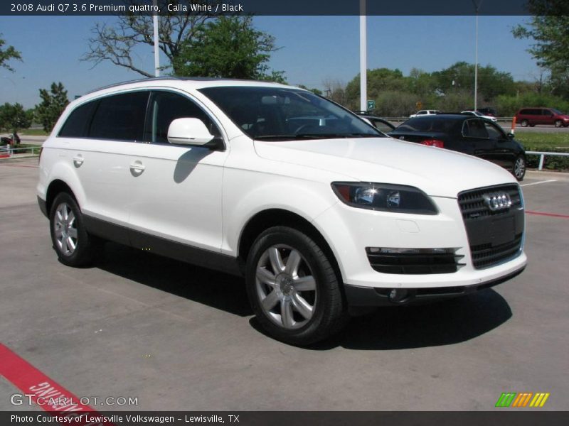 Calla White / Black 2008 Audi Q7 3.6 Premium quattro
