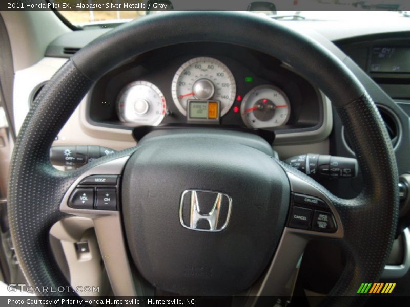 Alabaster Silver Metallic / Gray 2011 Honda Pilot EX