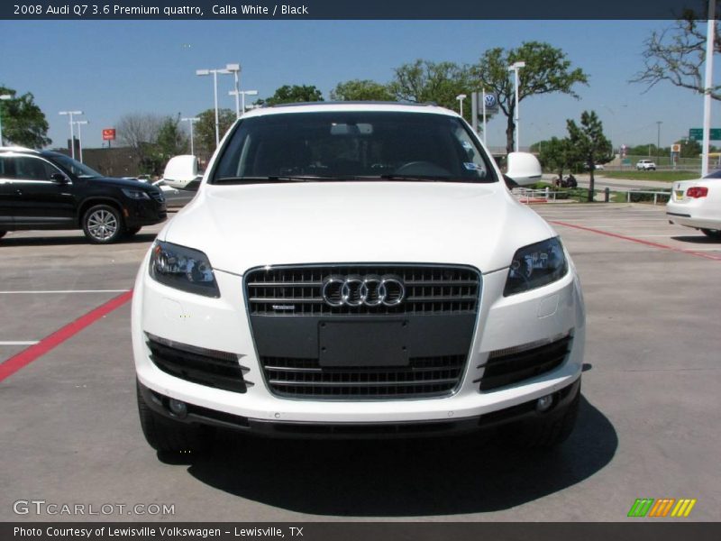 Calla White / Black 2008 Audi Q7 3.6 Premium quattro