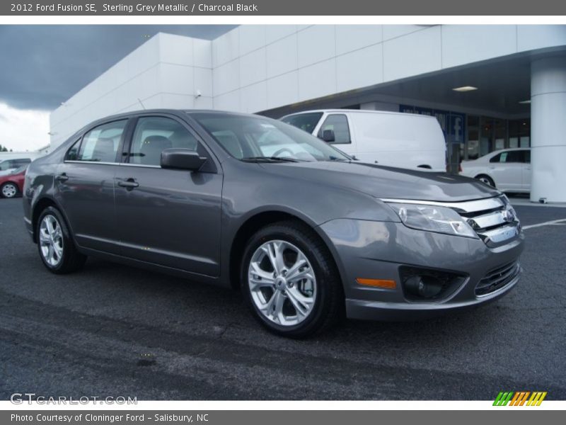 Sterling Grey Metallic / Charcoal Black 2012 Ford Fusion SE