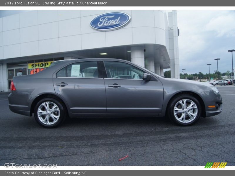 Sterling Grey Metallic / Charcoal Black 2012 Ford Fusion SE