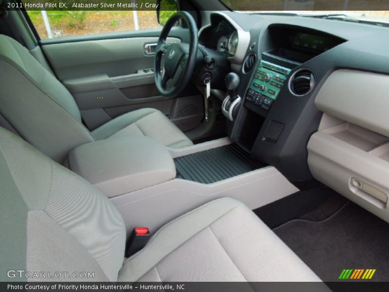 Alabaster Silver Metallic / Gray 2011 Honda Pilot EX