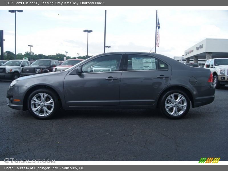 Sterling Grey Metallic / Charcoal Black 2012 Ford Fusion SE