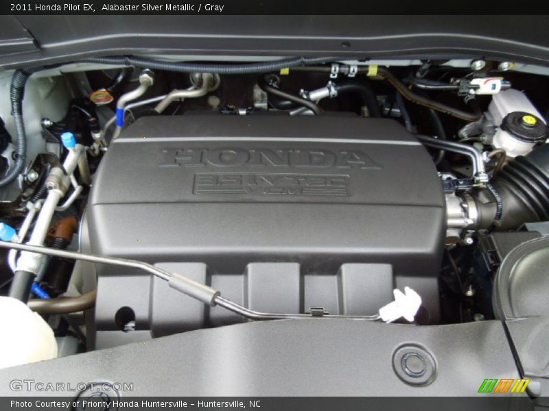 Alabaster Silver Metallic / Gray 2011 Honda Pilot EX