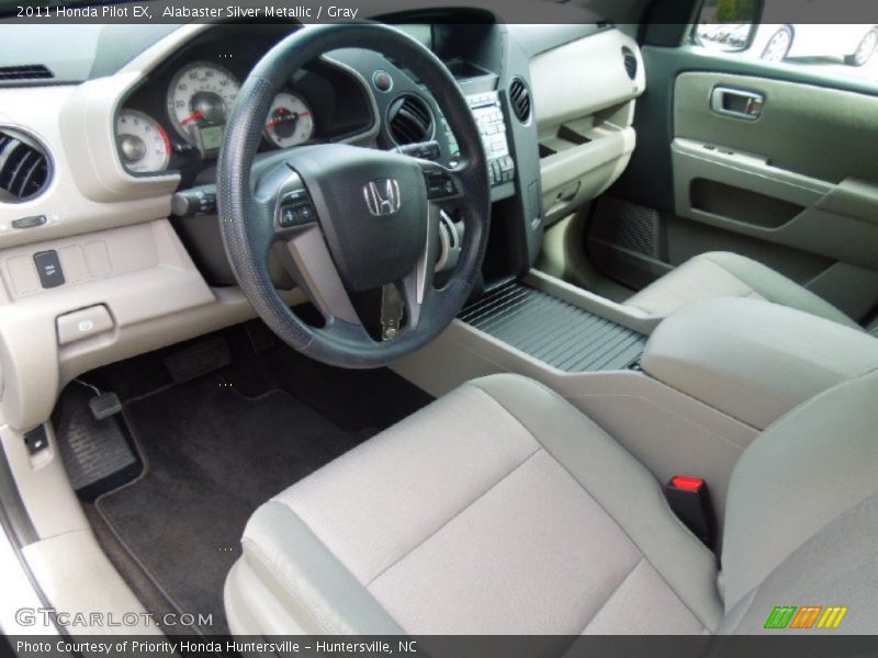 Alabaster Silver Metallic / Gray 2011 Honda Pilot EX